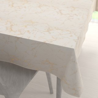 Dekorační obdélníkový ubrus Parma PM-115 Zlatý mramor na béžovém - Biante.cz