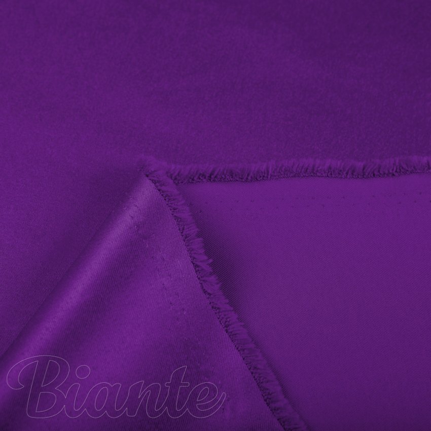 Látka polyesterový satén LUX-044 Zářivě fialová - šířka 150 cm - detail 6 - Biante.cz
