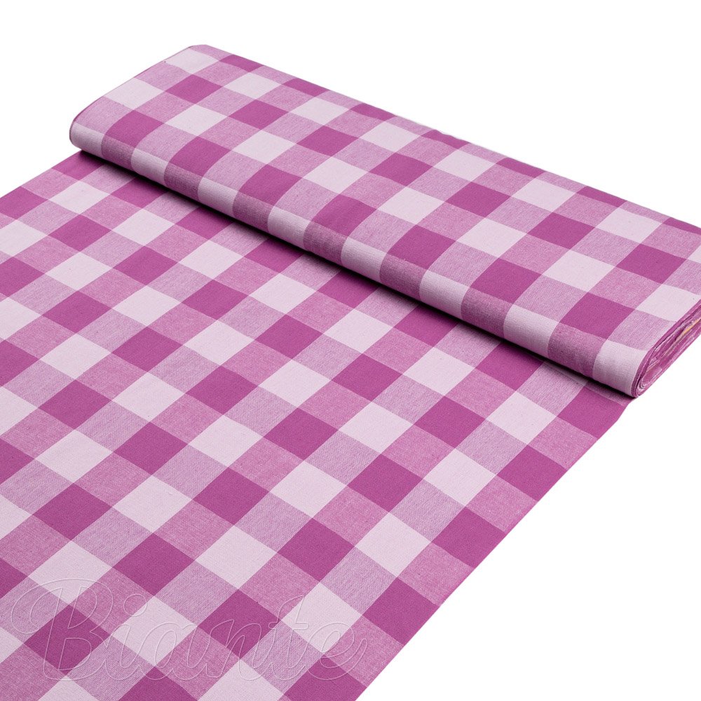 Bavlněná látka Olivia OL-021 Fialová kostka velká - šířka 150 cm - detail 1 - Biante.cz