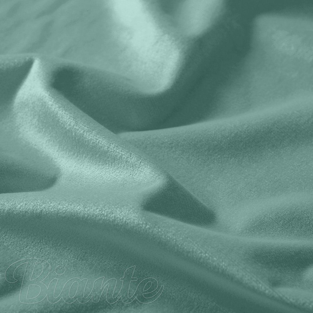 Zamatová látka Velvet Prémium SVP-048 Pastelová ľadovo zelená - šírka 145 cm a 280 cm - detail 3 - Biante.sk