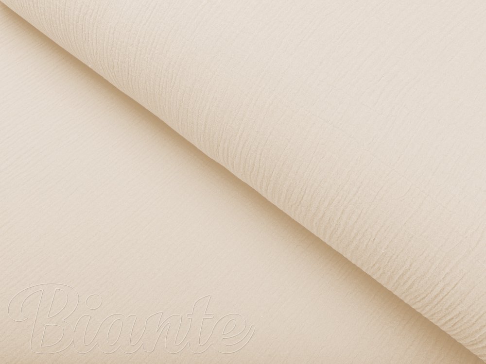 Mušelín dvojitá gázovina MSN-045 Krémová - metráž šířka 160 cm - detail 4 - Biante.cz Mušelín dvojitá gázovina MSN-045 Krémová - metráž šířka 160 cm - detail 4 - Biante.cz