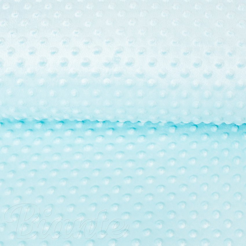 Dětská látka Minky 3D puntíky MKP-013 Ledová modrá - šířka 150 cm - detail 4 - Biante.cz