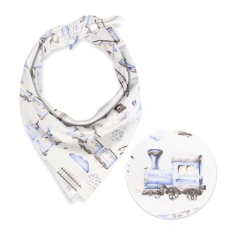 Dětský bavlněný šátek Sandra SA-690 Modré vláčky s letadýlky na bílém - Biante.cz Dětský bavlněný šátek Sandra SA-690 Modré vláčky s letadýlky na bílém - Biante.cz