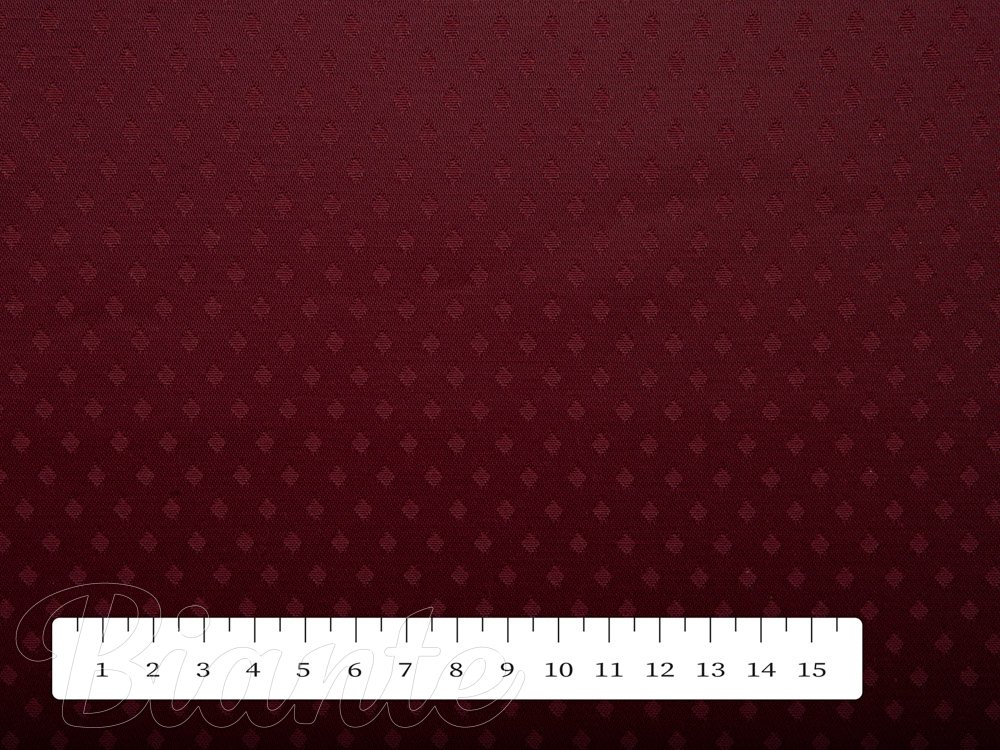 Dekorační látka PM-002 Drobné nopky - vínově červená - šířka 160 cm - detail 4 - Biante.cz