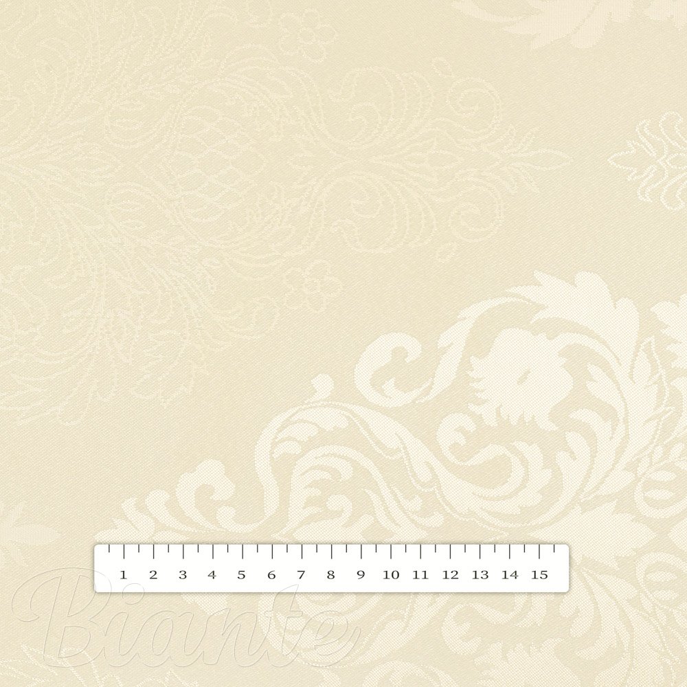 Teflonová látka na ubrusy TF-104 Světle vanilkový zámecký vzor - šířka 160 cm - detail 4 - Biante.cz