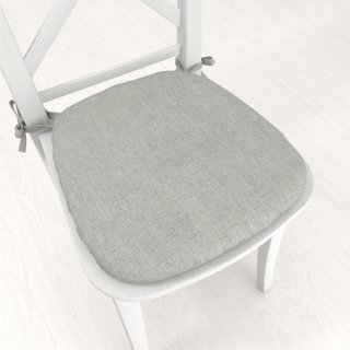 Oblý podsedák BKW-208 Sivé žíhanie - 39x37x3 cm - Biante.sk