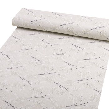 Dekorační látka Leona LN-164 Pnoucí lístky na režném - šířka 140 cm a 280 cm - detail 1 - Biante.cz