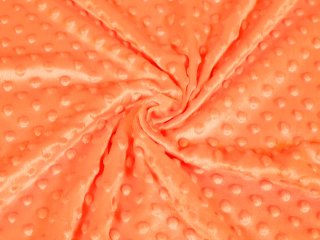 Detská látka Minky 3D bodky MKP-022 Oranžová - šírka 150 cm - detail 1 - Biante.sk Detská látka Minky 3D bodky MKP-022 Oranžová - šírka 150 cm - detail 1 - Biante.sk