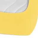 Jersey napínací prostěradlo JR-003 Žluté - detail 1 - Biante.cz