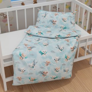 Detské bavlnené posteľné obliečky do postieľky Sandra SA-651 Psí superhrdinovia na ľadovo modrom - detail 1 - Biante.sk Detské bavlnené posteľné obliečky do postieľky Sandra SA-651 Psí superhrdinovia na ľadovo modrom - detail 1 - Biante.sk