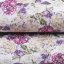 Dekorační látka PML-108 Fialové květiny s motýlky na bílém - šířka 150 cm - detail 2 - Biante.cz
