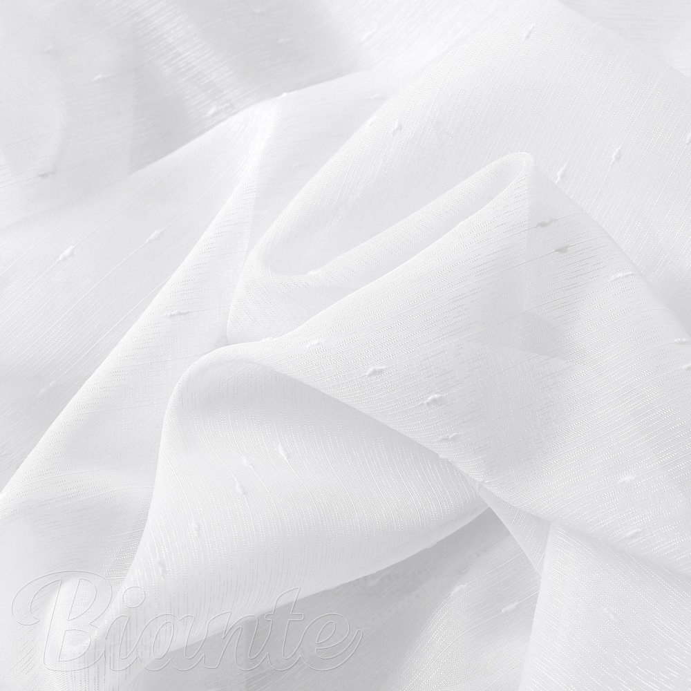 Voál bílý s olůvkem vzor Prší - ZAC-014 výška 250 cm - detail 6 - Biante.cz