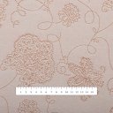 Teflonová látka na ubrusy TF-129 Hnědé květované ornamenty na šedobéžovém - šířka 180 cm - detail 5 - Biante.cz