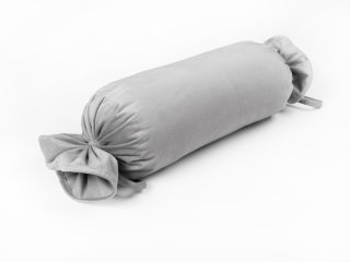 Sametový polštář válec bonbon Velvet Premium SVP-027 Světle šedý - Biante.cz Sametový polštář válec bonbon Velvet Premium SVP-027 Světle šedý - Biante.cz