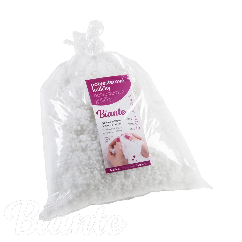Výplň do polštářů polyesterové kuličky z dutého vlákna 500 g - detail 1 - Biante.cz