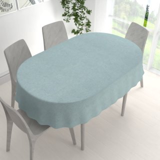 Dekorační oválný ubrus BKW-212 Mátově zelený žíhaný - detail 1 - Biante.cz Dekorační oválný ubrus BKW-212 Mátově zelený žíhaný - detail 1 - Biante.cz