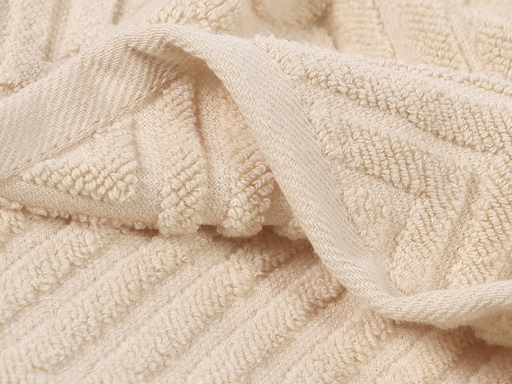 Froté ručník/osuška Bari cikcak béžová - detail 2 - Biante.cz