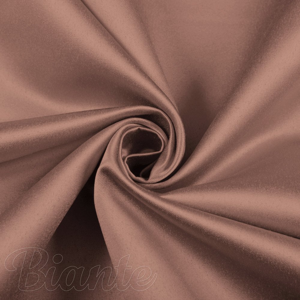 Látka polyesterový satén LUX-048 Bronzově hnědá - šířka 150 cm - detail 1 - Biante.cz