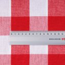 Bavlněná látka Olivia OL-016 Červeno-bílá kostka velká - šířka 150 cm - detail 4 - Biante.cz