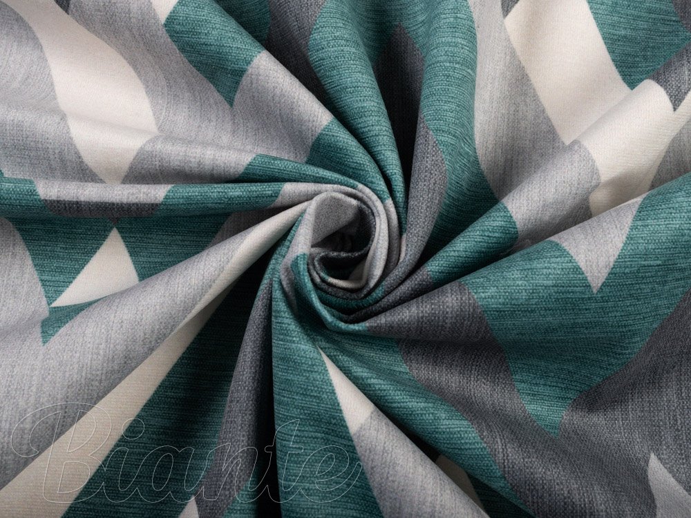 Sametová látka Tamara TMR-026 Zeleno-šedý designový cik-cak - šířka 150 cm - detail 3 - Biante.cz Sametová látka Tamara TMR-026 Zeleno-šedý designový cik-cak - šířka 150 cm - detail 3 - Biante.cz