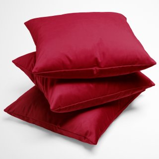 Sametový povlak na polštář Velvet Premium SVP-049 Jahodově červený - detail 1 - Biante.cz