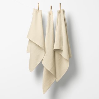 Mušelínová plienka/dečka Nature MSN-083 Krémová - ZVÝHODNENÁ SADA 3 KS - detail 1 - Biante.sk