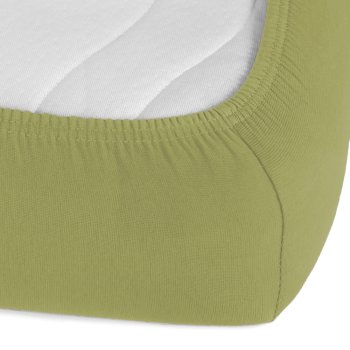 Jersey napínacie prestieradlo JR-020 Olivové - detail 1 - Biante.sk