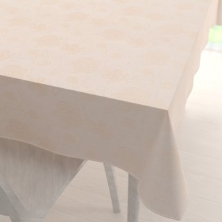 Teflonový obdélníkový ubrus TF-099 Zlaté květované ornamenty na béžovém - Biante.cz