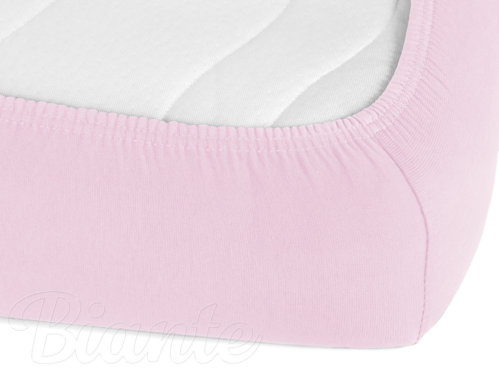 Jersey napínací prostěradlo JR-032 Pudrově růžová - detail 1 - Biante.cz