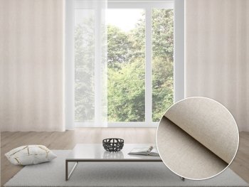 100% zatemňovací závěs Blackout na míru BKW-207 Pískové žíhání - Biante.cz