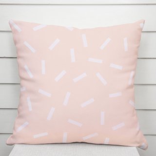 Dekorační povlak na polštář PM-062 Konfety na pastelově lososovém - Biante.cz