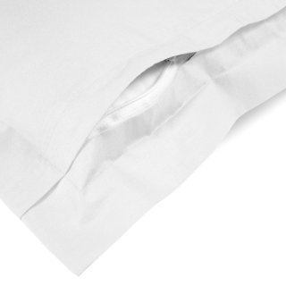 Bavlnená obliečka na vankúš s lemom Moni MO-042 Biela - detail 1 - Biante.sk Bavlnená obliečka na vankúš s lemom Moni MO-042 Biela - detail 1 - Biante.sk