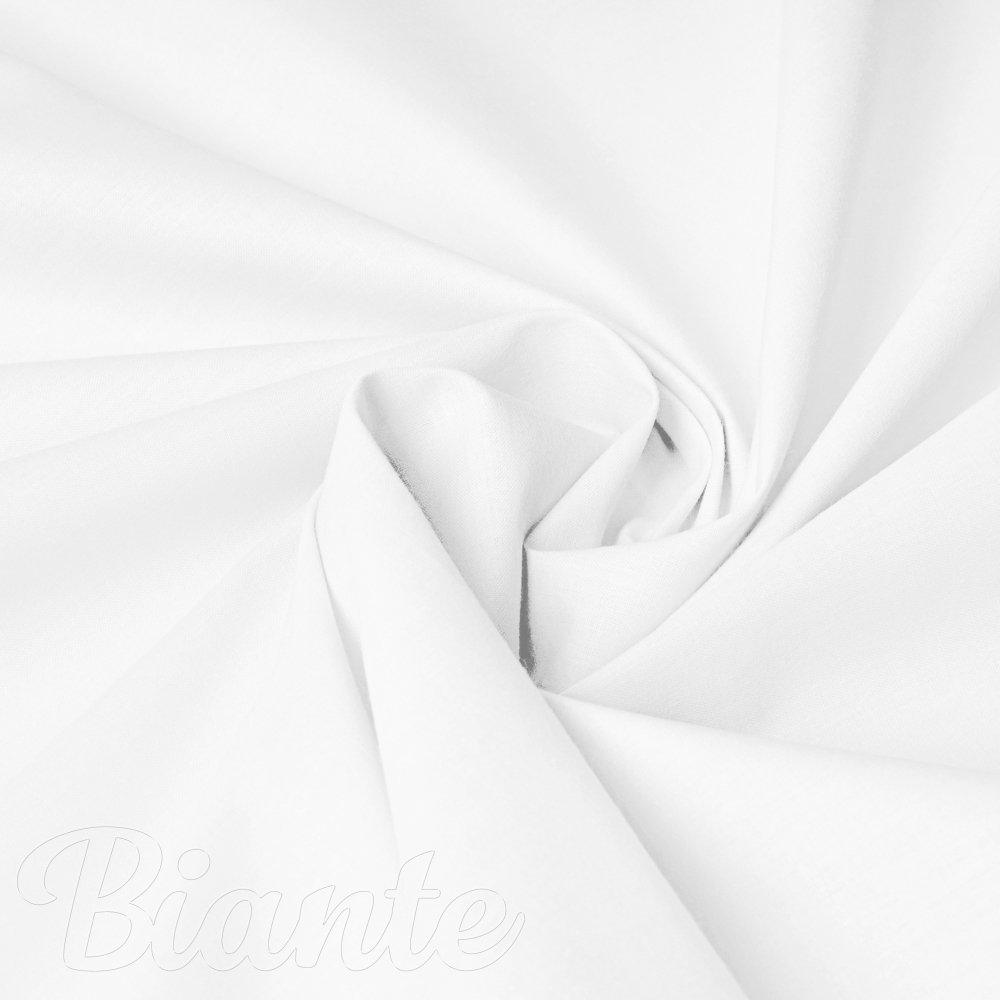 Bavlněná látka/plátno Moni MO-074 Bílá - 120g/m2 - šířka 150 cm - Biante.cz