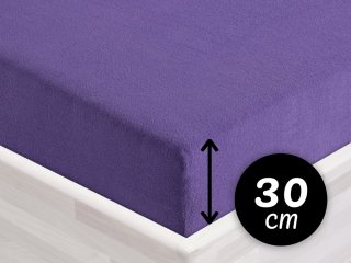 Froté napínacie prestieradlo na vysoký matrac FR-013 Fialové - Biante.sk Froté napínacie prestieradlo na vysoký matrac FR-013 Fialové - Biante.sk