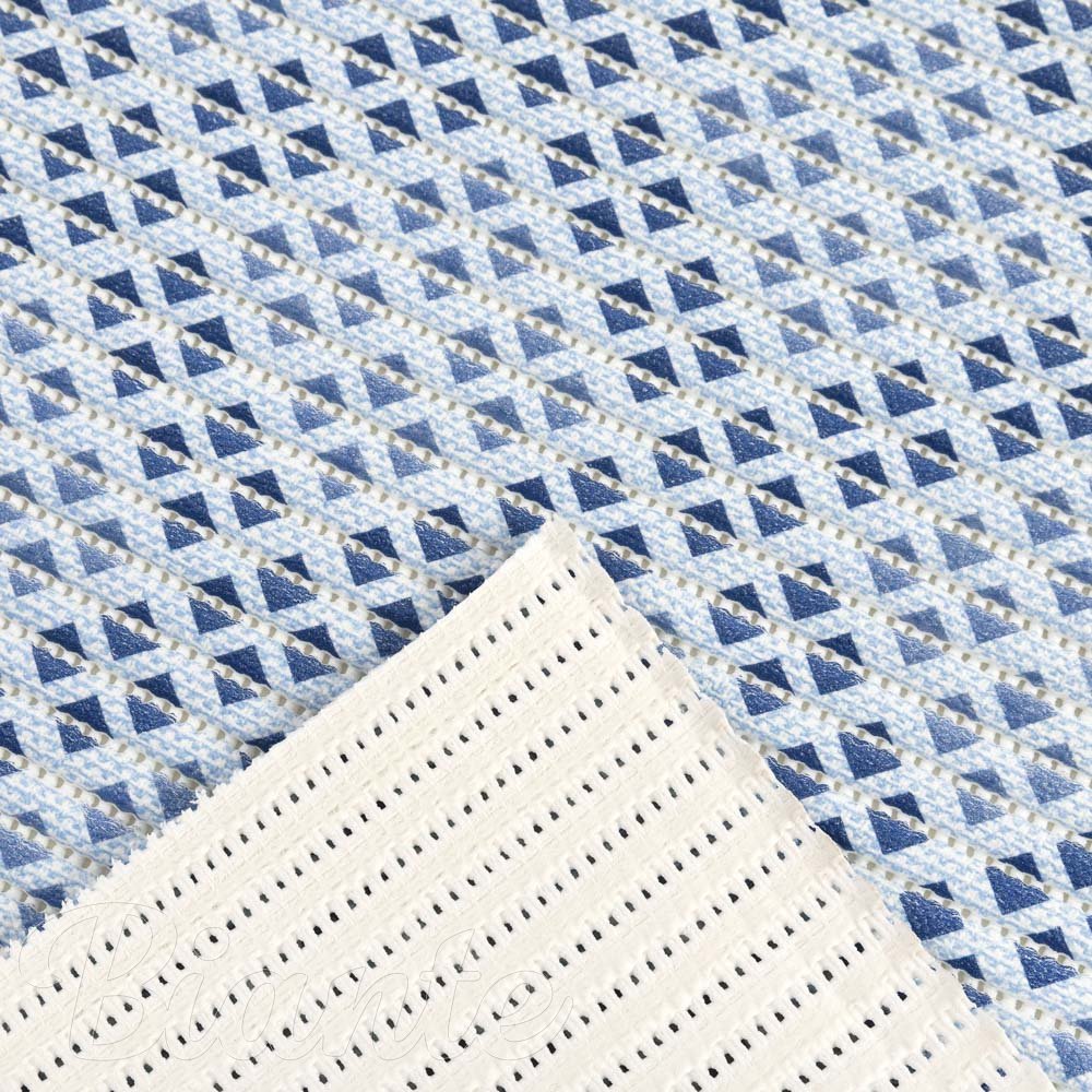 Koupelnová pěnová rohož / předložka PRO-087 Drobná modrá mozaika - metráž šířka 65 cm - detail 4 - Biante.cz
