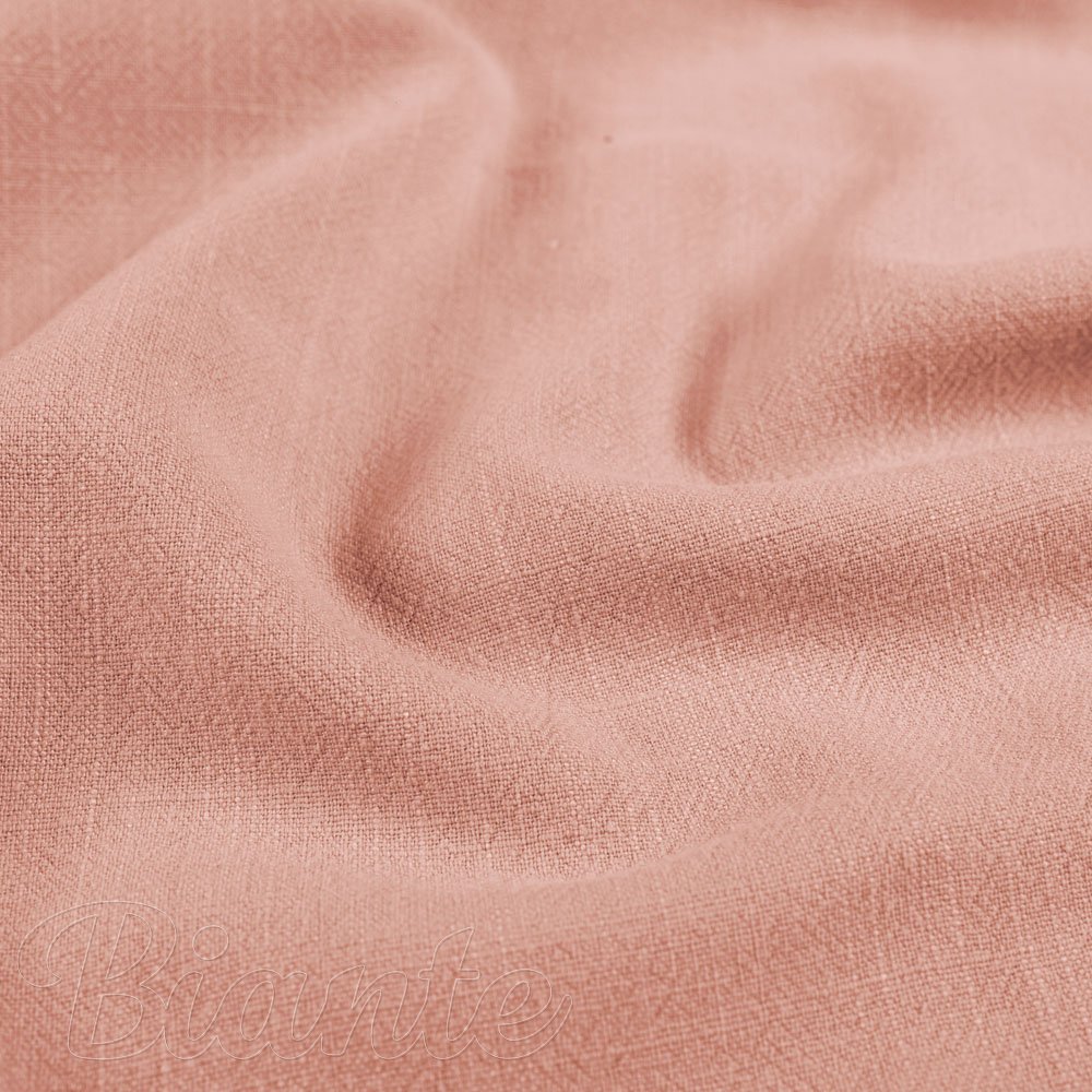 Lněná látka LEN-021 Světle starorůžová - metráž šířka 140 cm - detail 4 - Biante.cz