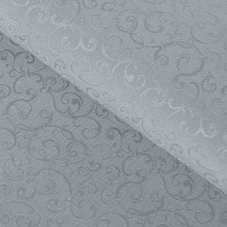 Teflonová látka na ubrusy TF-086 Ornamenty na šedém - šířka 160 cm - Biante.cz