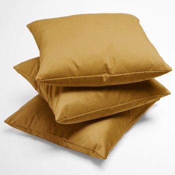 Sametový povlak na polštář Velvet Premium SVP-047 Hořčicový - detail 1 - Biante.cz