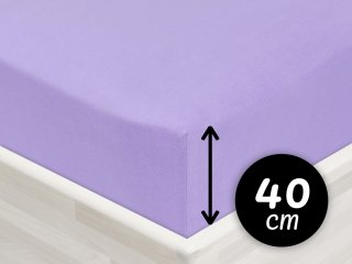 Jersey napínacie prestieradlo na extra vysoký matrac JR-012 Levanduľové - Biante.sk Jersey napínacie prestieradlo na extra vysoký matrac JR-012 Levanduľové - Biante.sk