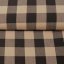 Bavlněná látka Olivia OL-017 Hnědo-béžová kostka velká - šířka 150 cm - detail 2 - Biante.cz
