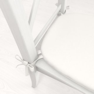 Oblý podsedák Rongo RG-032 Krémovo biely - 39x37x3 cm - detail 1 - Biante.sk