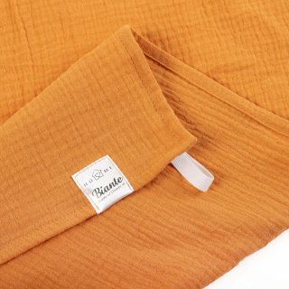 Mušelínová utěrka Nature MSN-001 Hořčicově oranžová - sada 3 ks - detail 1 - Biante.cz Mušelínová utěrka Nature MSN-001 Hořčicově oranžová - sada 3 ks - detail 1 - Biante.cz