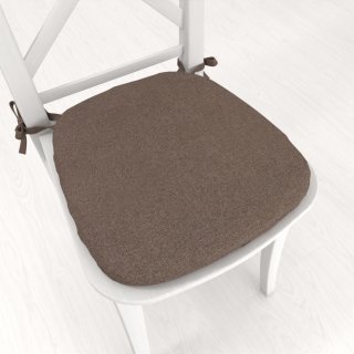 Oblý podsedák BKR-504 Hnědý - 39x37x3 cm - Biante.cz