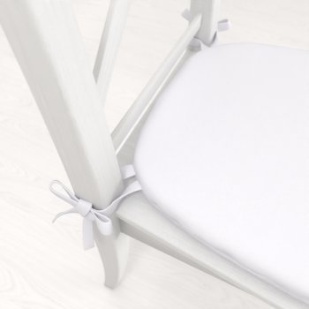 Oblý podsedák Rongo RG-031 Studený bílý - 39x37x3 cm - detail 1 - Biante.cz Oblý podsedák Rongo RG-031 Studený bílý - 39x37x3 cm - detail 1 - Biante.cz