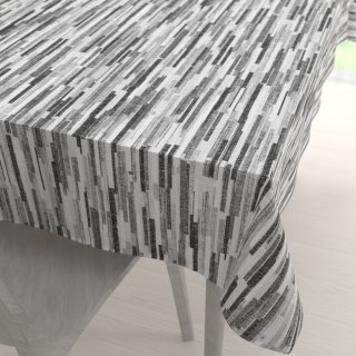 Dekorační obdélníkový ubrus Leona LN-175 Šedo-černé proužky - Biante.cz