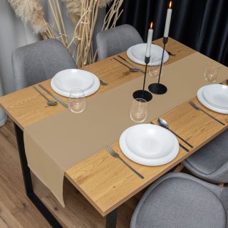 Dekoračný behúň na stôl Rongo RG-040 Kávový hnedý - detail 1 - Biante.sk