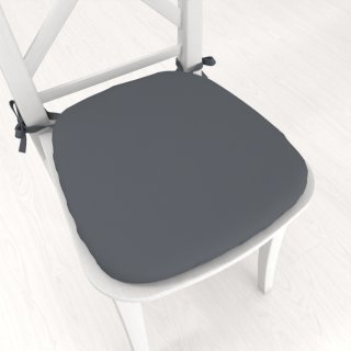 Oblý podsedák Rongo RG-017 Tmavo sivý - 39x37x3 cm - Biante.sk