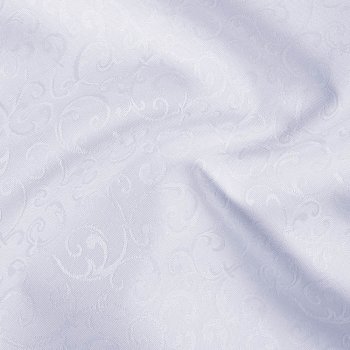Teflonová látka na ubrusy TF-078 Ornamenty - studená bílá - šířka 160 cm - detail 1 - Biante.cz