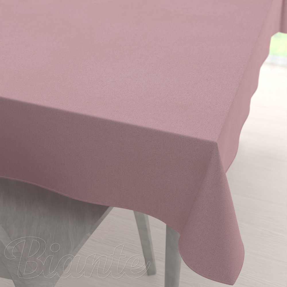 Velký dekorační obdélníkový ubrus BKS-413 Pudrově růžový - 2.JAKOST - Biante.cz
