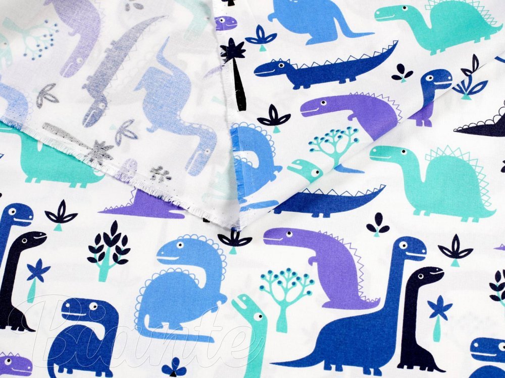 Detská bavlnená látka/plátno Sandra SA-111 Dinosaury na bielom - šírka 160 cm - detail 3 - Biante.sk Detská bavlnená látka/plátno Sandra SA-111 Dinosaury na bielom - šírka 160 cm - detail 3 - Biante.sk